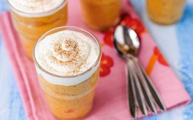 Spiced Pumpkin Mousse With Coconut Whipped Cream