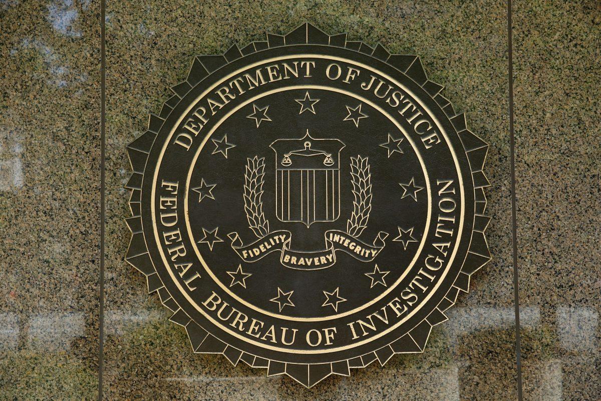 The FBI logo is seen outside the headquarters building in Washington, DC on July 5, 2016.<br/>(Yuri Gripas/AFP/Getty Images)