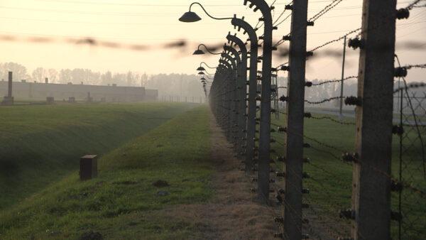 The fence at the Auschwitz concentration camp. (Courtesy of Long Trek Home Productions)