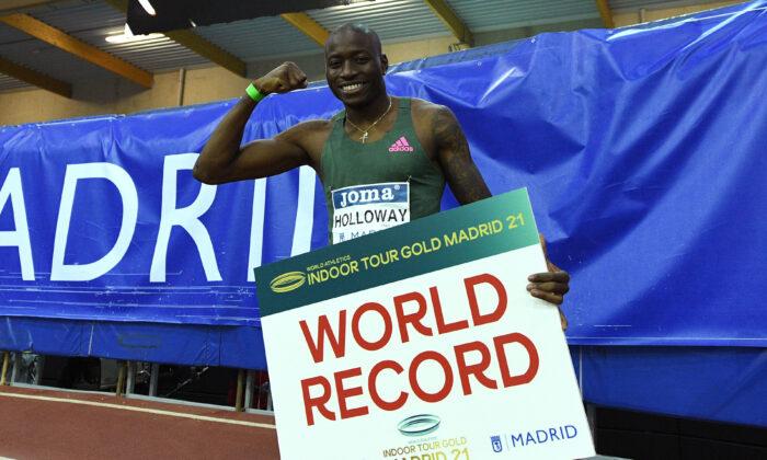 Holloway Breaks World Indoor 60 Meters Hurdles Record
