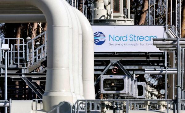 Landfall facilities of the Nord Stream 1 gas pipeline in Lubmin, Germany, on March 8, 2022. (Hannibal Hanschke/Reuters)