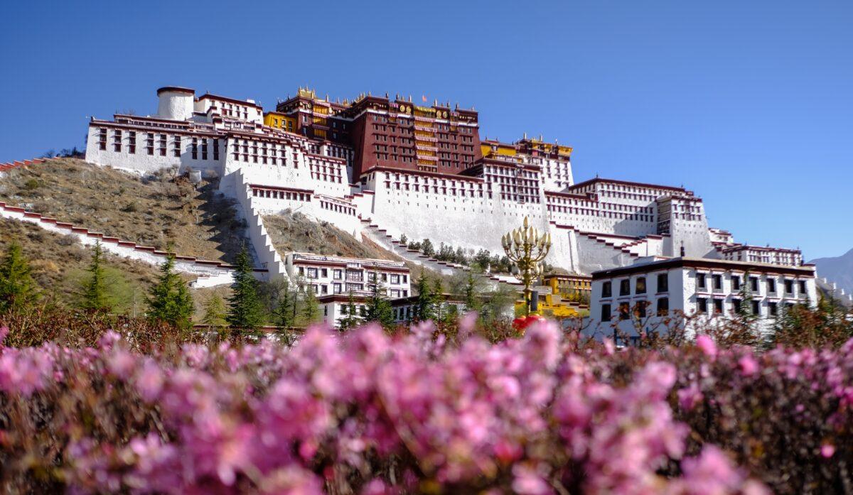 The front of the Potala Palace in Lhasa, Tibet, on March 31, 2022. (VCG via Getty Images)