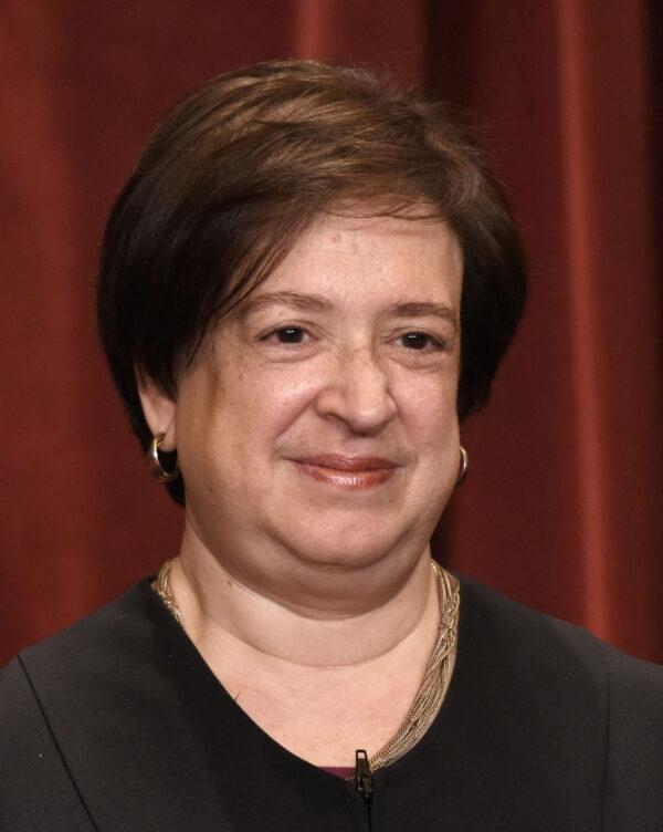 Associate Justice Elena Kagan poses during a group photograph at the Supreme Court building in Washington, on June 1, 2017. (Olivier Douliery/Abaca Press via TNS)