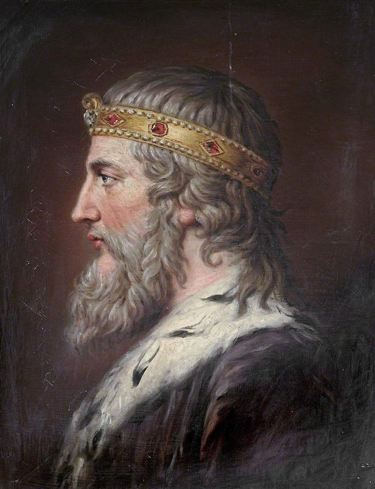 A portrait of Alfred the Great, 1790, by Samuel Woodforde. (Public Domain)