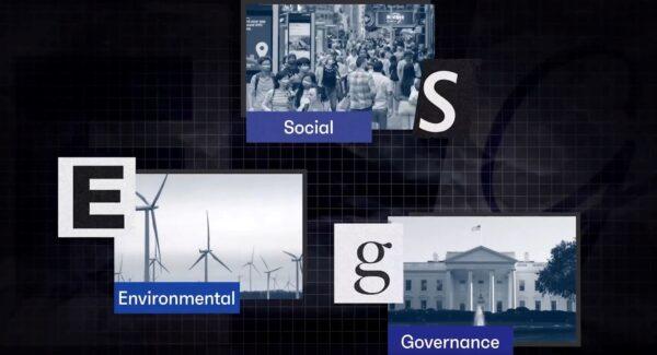  A clip from “The Shadow State” showing the component parts of ESG. (Epoch Original)