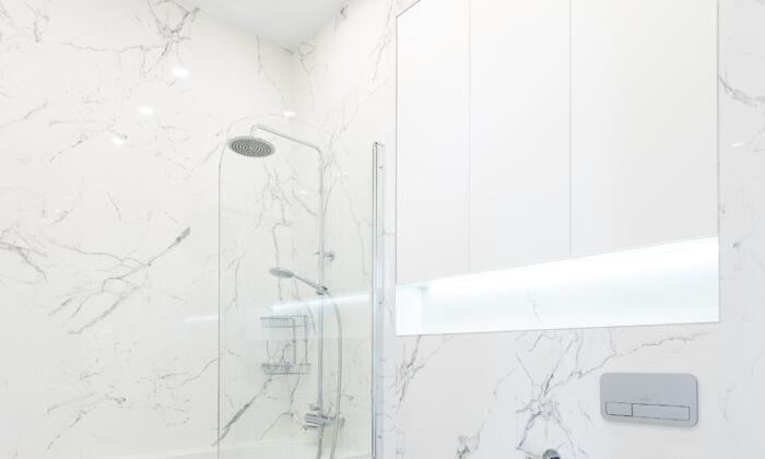 Add a Cultured Marble Liner in Shower Stall