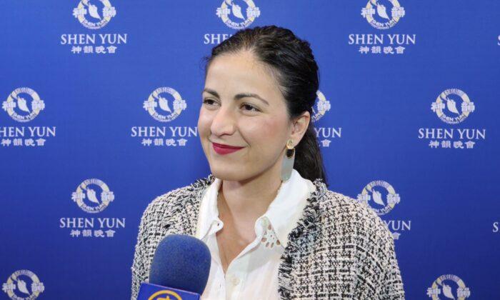 Cuban human rights activist Rosa Maria Paya attended Shen Yun Performing Arts at Adrienne Arsht Center, in Miami, on Dec. 29, 2022. (NTD)
