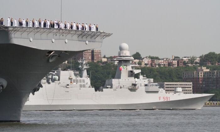Hudson River Comes Alive as Fleet Week Naval Vessels Dock in New York