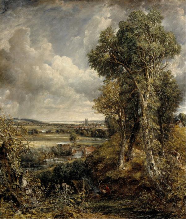  Wind and clouds play a big role in Leopardi's poem, "The Infinite." “The Vale of Dedham,” 1828, by John Constable. Scottish National Gallery, Edinburgh. (Public Domain)