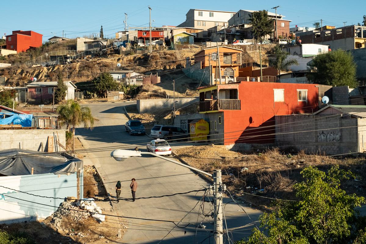 The neighborhood around Casas De Dios foster home, in Tijuana, Mexico, on Dec. 19, 2020. (John Fredricks/The Epoch Times)