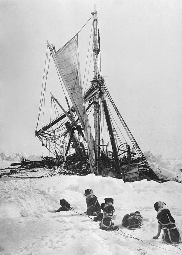  Endurance's final sinking, November 1915, Royal Geographical Society. (Public Domain)