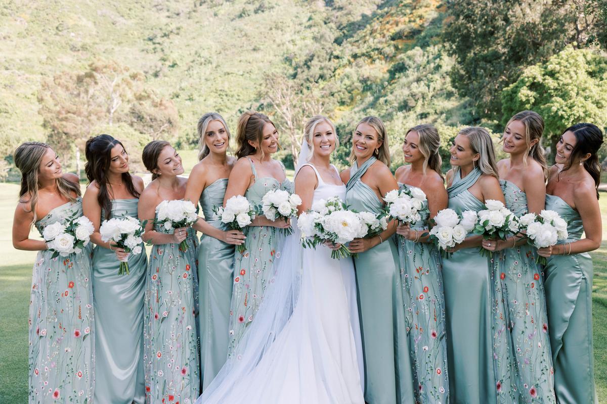  Ms. Fumia with her bridesmaids. (Courtesy of <a href="https://www.facebook.com/jessicarice.co">Jessica Rice Photography</a>)