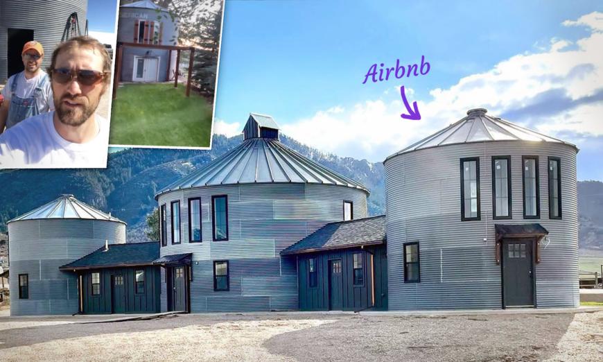 Idahoans Turn Old Grain Silos Into Rustic Themed Airbnb Business With Plush Interior—Here's How