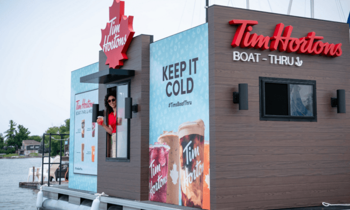 Tim Hortons Offers a ‘Boat-Thru’ During Long Weekend
