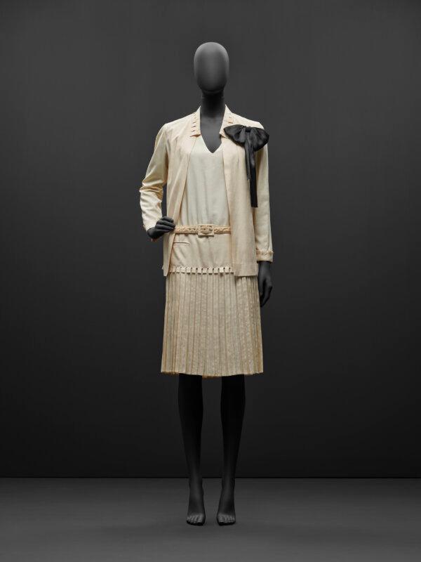Silk taffeta dress and jacket suit from Gabrielle Chanel’s Spring/Summer 1926. Patrimoine de Chanel (the House of Chanel’s heritage collection), Paris. (Nicholas Alan Cope/Copyright Chanel)