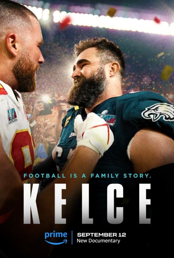  Theatrical poster for "Kelce." (Prime Video)