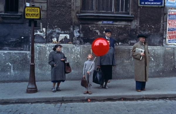  A little boy (Pascal Lamorisse) goes many places with a red balloon, in “The Red Balloon.” (Films Montsouris)