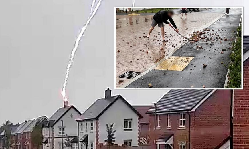 'We Made a Lucky Escape': Couple Left Their House Moments Before Lightning Struck