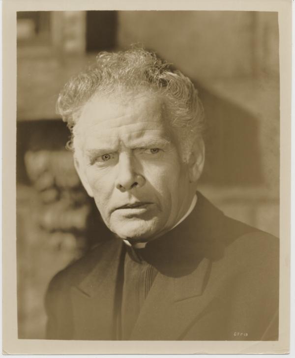  Cardinal Jozsef Mindszenty (Charles Bickford) defies communist authorities, in "Guilty of Treason." (Freedom Productions)