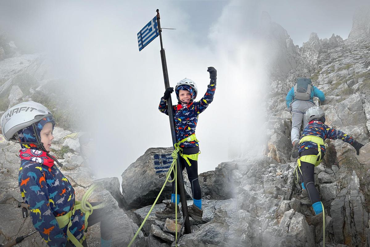 7-Year-Old Boy Becomes the Youngest Brit to Reach the 9,573-Foot Summit of Mount Olympus