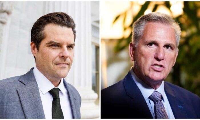 Gaetz Says He Will Move to Oust McCarthy as House Speaker