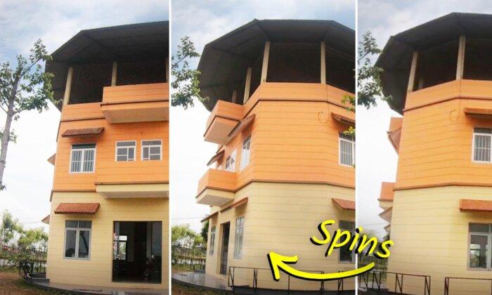 VIDEO: Mechanic Achieves Dream of Building House That Can Rotate 360 Degrees—Here’s How