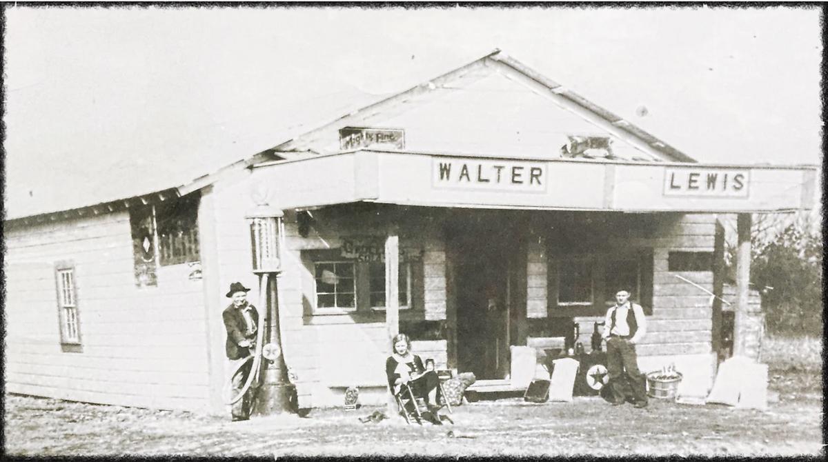 From 1931, a store owned by Dean Lewis's father, Walter Lewis, once stood on the land where Old Car City now exists, near White, Georgia. (Courtesy of Old Car City USA)