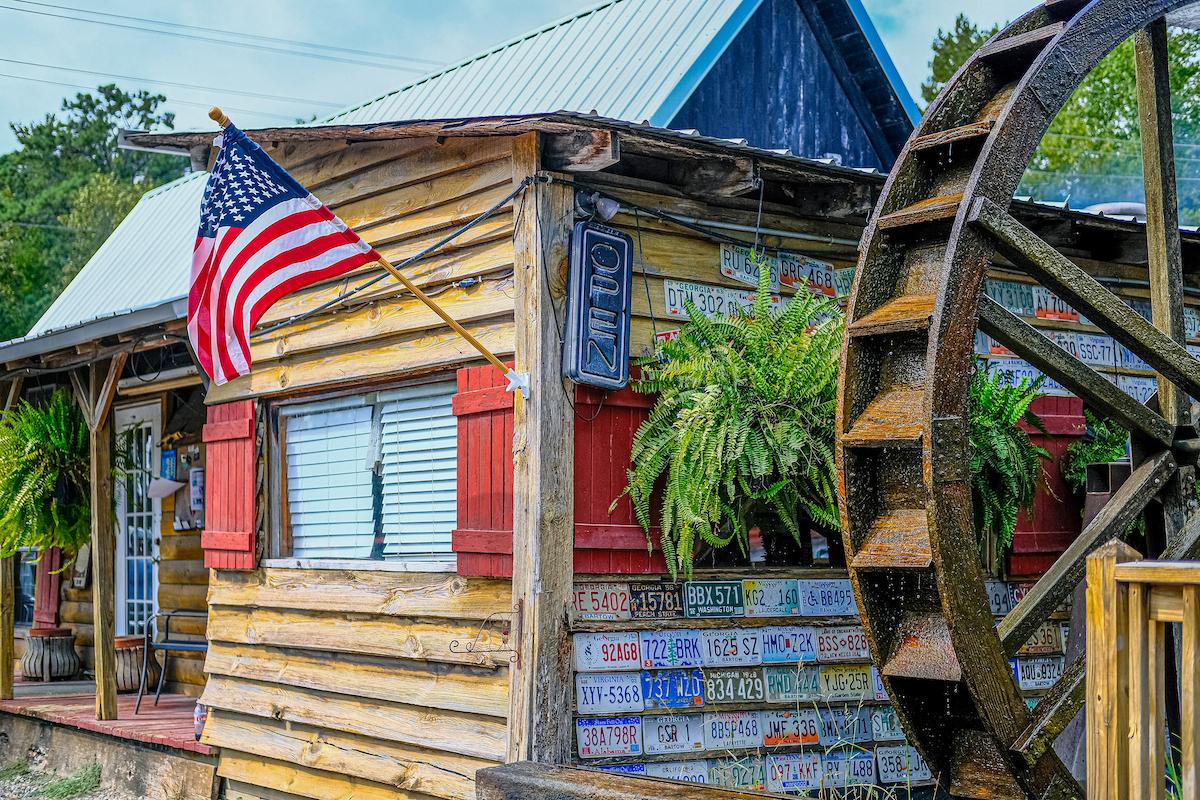 Visitors can check out the showroom at Old Car City, near White, Georgia, where they can peruse folksy artwork created by the "mayor" of the junkyard metropolis, Dean Lewis, 86, who's owned the yard for 50 years (Darryl Brooks/Shutterstock)