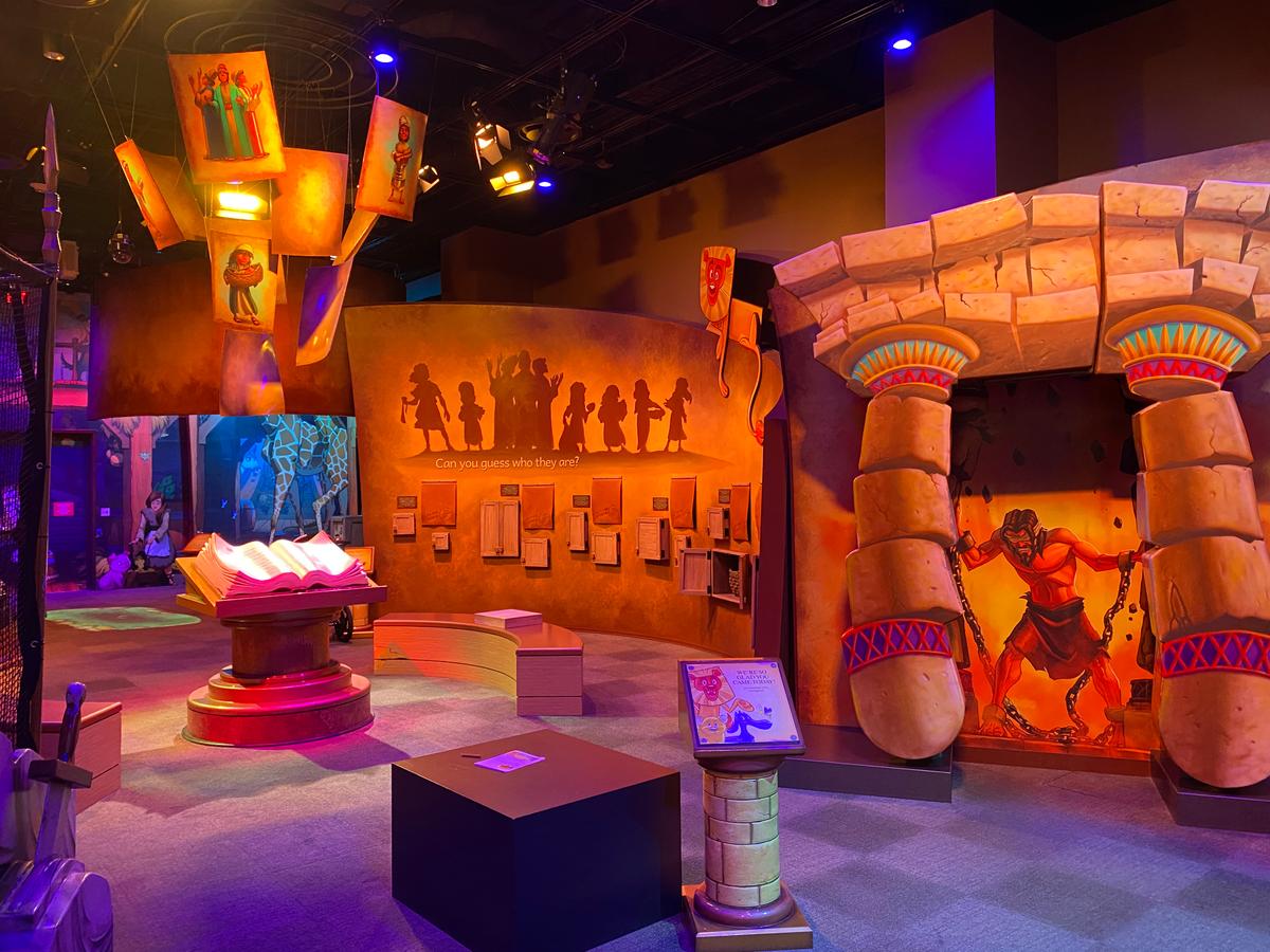 On the ground floor, the Children’s Experience area allows children to be like Samson and show off their skills in arcade-style games. (Lynn Topel)