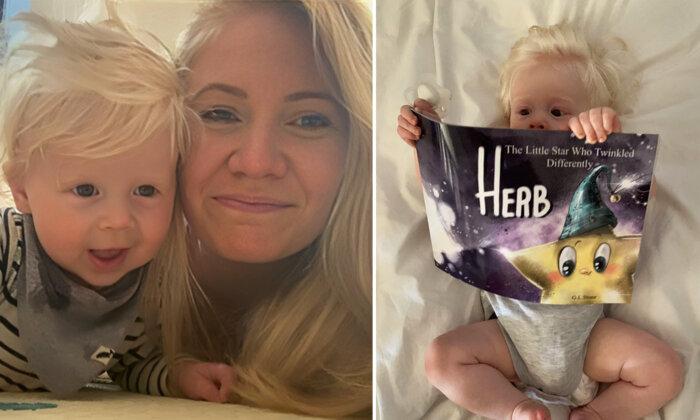 Mom of Boy Born With Snow White Hair and Visual Disability Becomes Children's Author to Share Her Son's Story