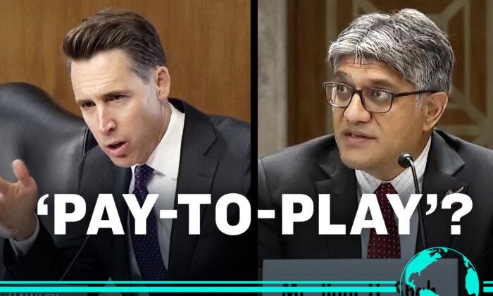 Energy Department Official Speechless When Grilled by Sen. Hawley Over Appearances at Paid Events