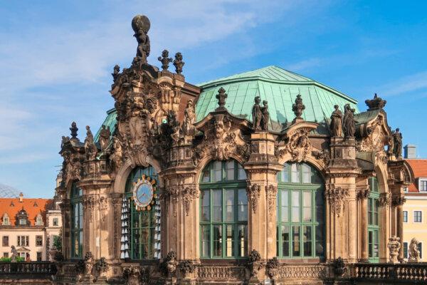 The Carillon Pavilion (Glockenspiel Pavillion in German) is located at the southeast end of Zwinger’s courtyard. The 18th-century structure is topped by a sculpture of Hercules holding a globe on his shoulders, a reference to Augustus I. The building holds a collection of porcelain bells, made by the famous Meissen Porcelain Factory. The bells play a melody every 15 minutes; longer melodies play at specific times of the day. Depending on the season, the bells play pieces by Bach, Mozart, and Vivaldi. (picture.factory/Shutterstock)