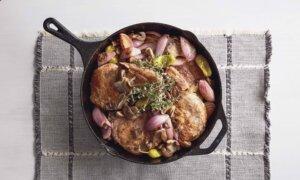 Pork Chops With Mushrooms and Pickled Peperoncini
