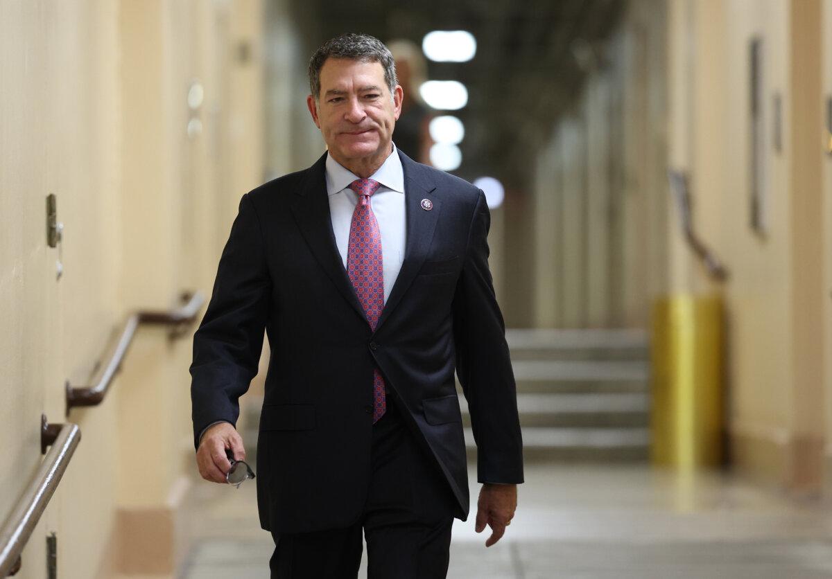 U.S. Rep. Mark Green (R-Tenn.) arrives for a House Republican caucus meeting at the U.S. Capitol in Washington on September 14, 2023. (Kevin Dietsch/Getty Images)
