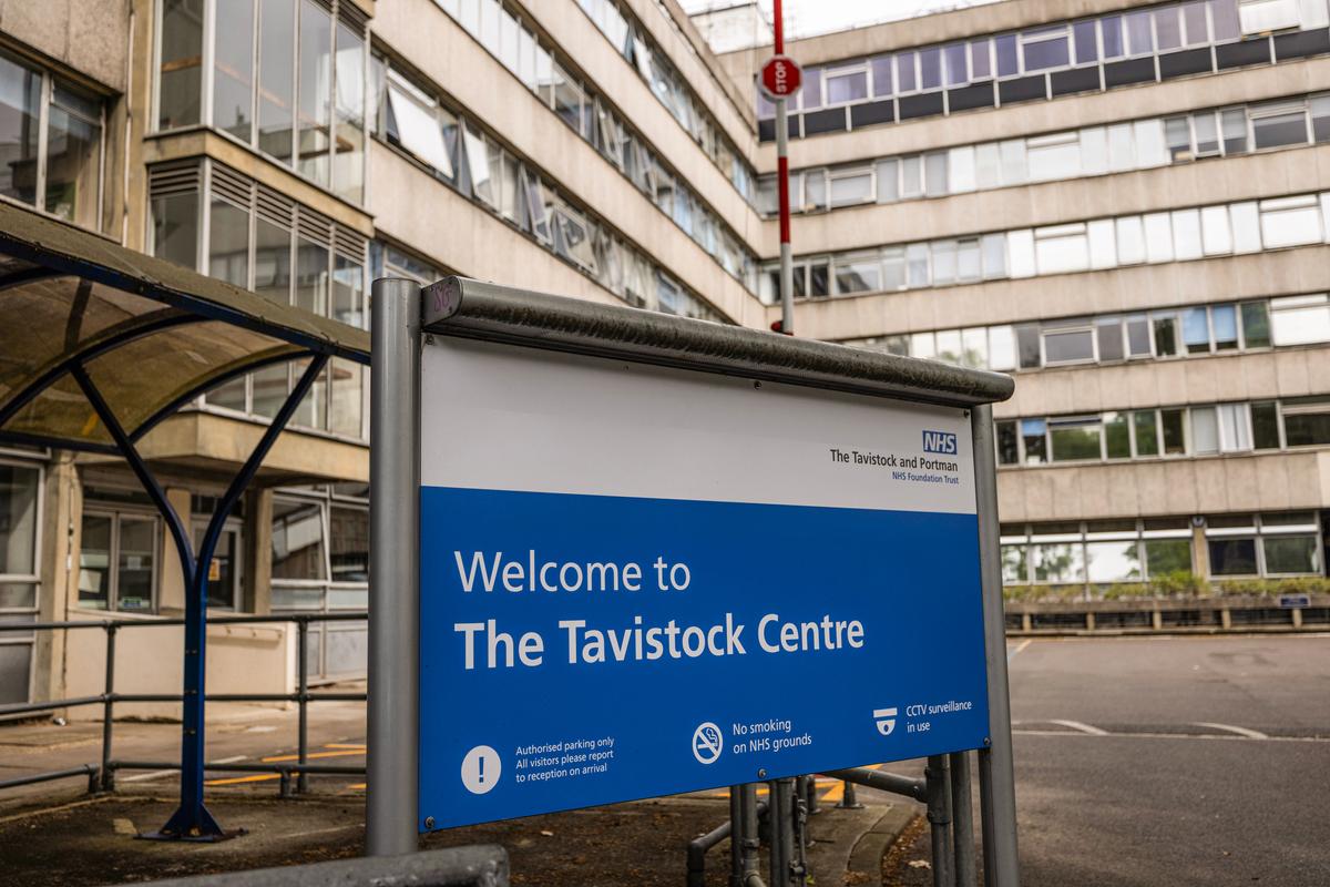  A general view of The Tavistock Centre in London on June 23, 2023. The Tavistock and Portman gender clinic was ordered by the UK government to close after a review condemned the use of cross-sex hormones and puberty blockers for patients who transitioned. (Dan Kitwood/Getty Images)