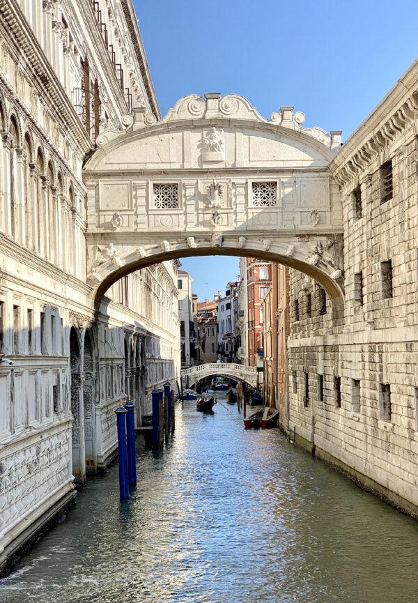  The Ponte dei Sospiri, or Bridge of Sighs, is so named because convicted criminals walked across it from the Doge's Palace to the prison in Venice, Italy. (Courtesy of Margot Black.)