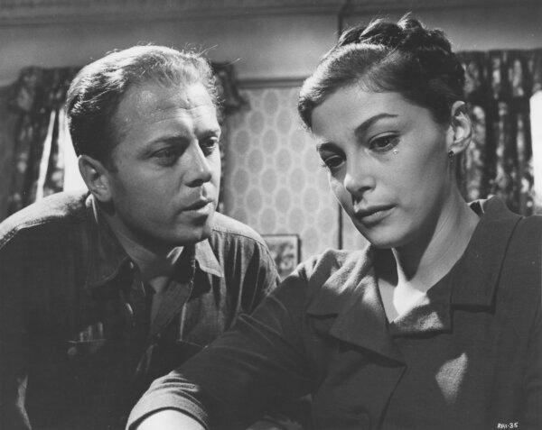 Tom Curtis (Richard Attenborough) and his wife, Anna (Pier Angeli), in "The Angry Silence." (Beaver Films)