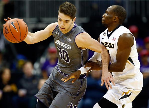 The protagonist of the novel channels his energy into basketball and plays for the Northwestern Wildcats. (Jamie Squire/Getty Images)