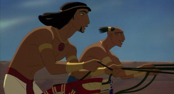 Moses and Rameses, Moses's adoptive brother (voiced by Ralph Fiennes), in “The Prince of Egypt.” (DreamWorks Pictures)