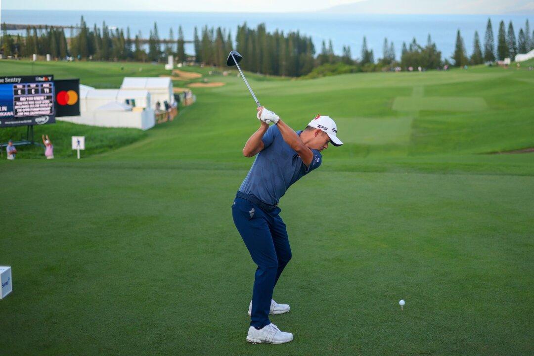 Theegala Leads Season Opener at Kapalua With 64. Morikawa Hits Opening Tee Shot Packed With Emotion