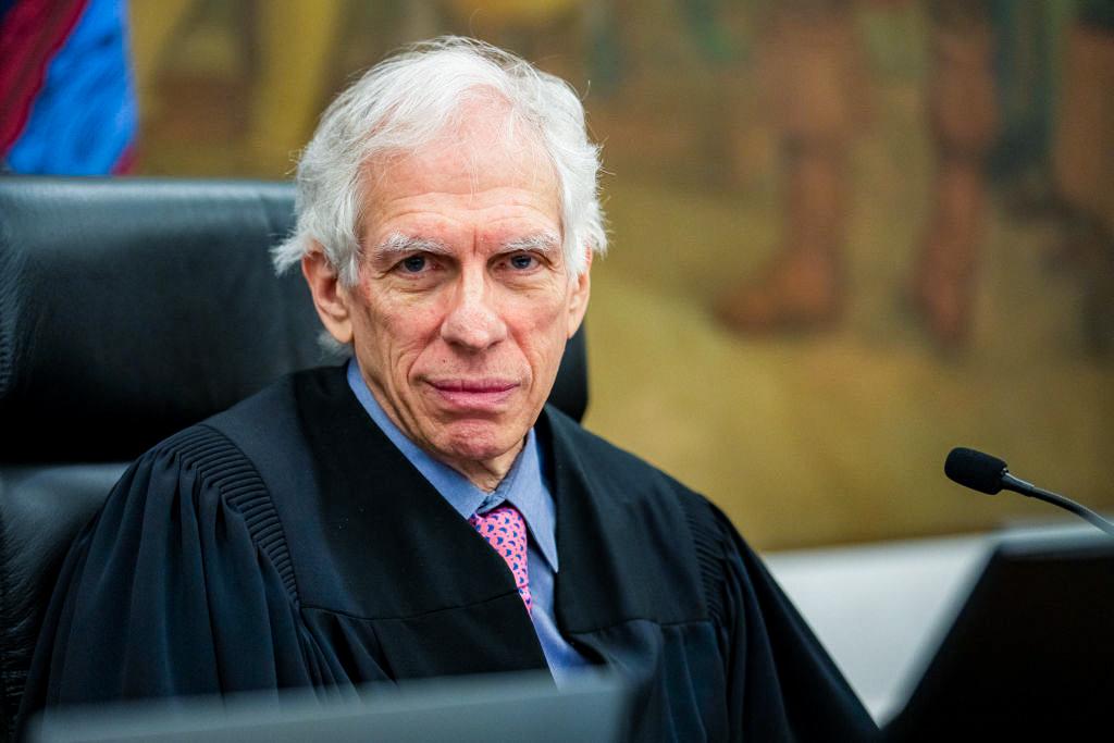 Justice Arthur Engoron presides over the civil fraud trial of former President Donald Trump at New York State Supreme Court, in New York City, on Oct. 18, 2023. (Jeenah Moon/Getty Images)