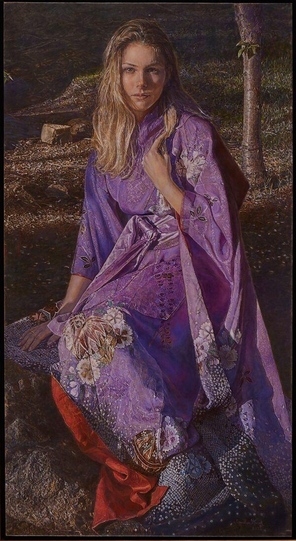 “Alexandra” by Sandra Kuck of the United States. Oil on canvas; 48 inches by 24 inches. (NTD International Figure Painting Competition)
