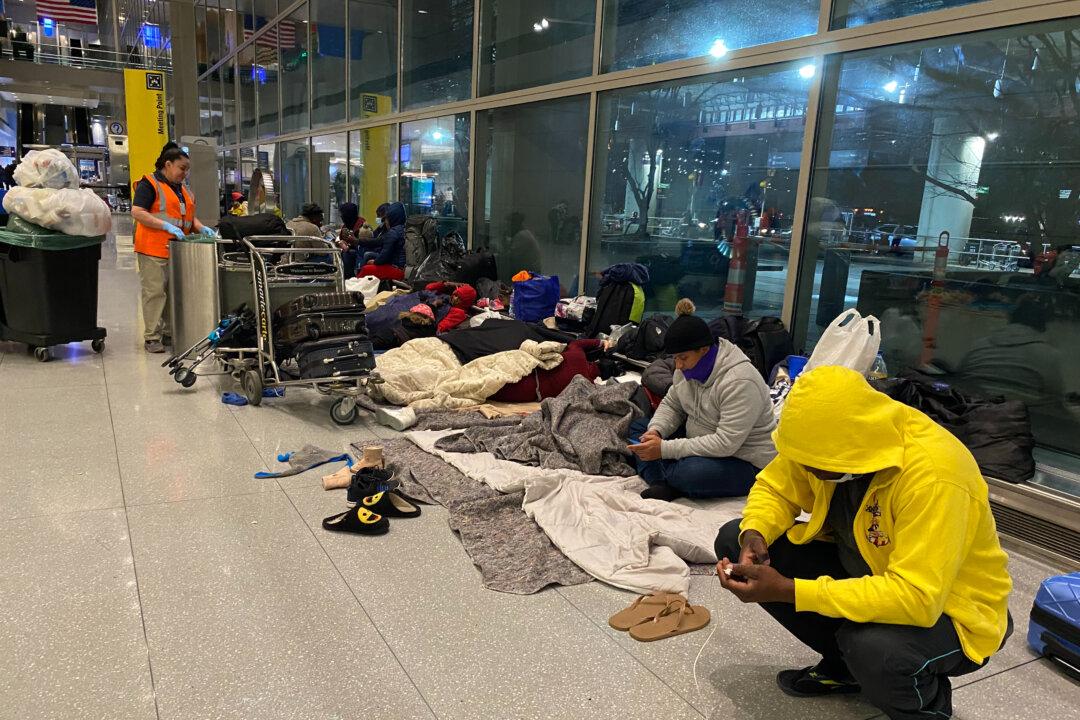 Illegal Immigrants Housed at Logan Airport in Boston