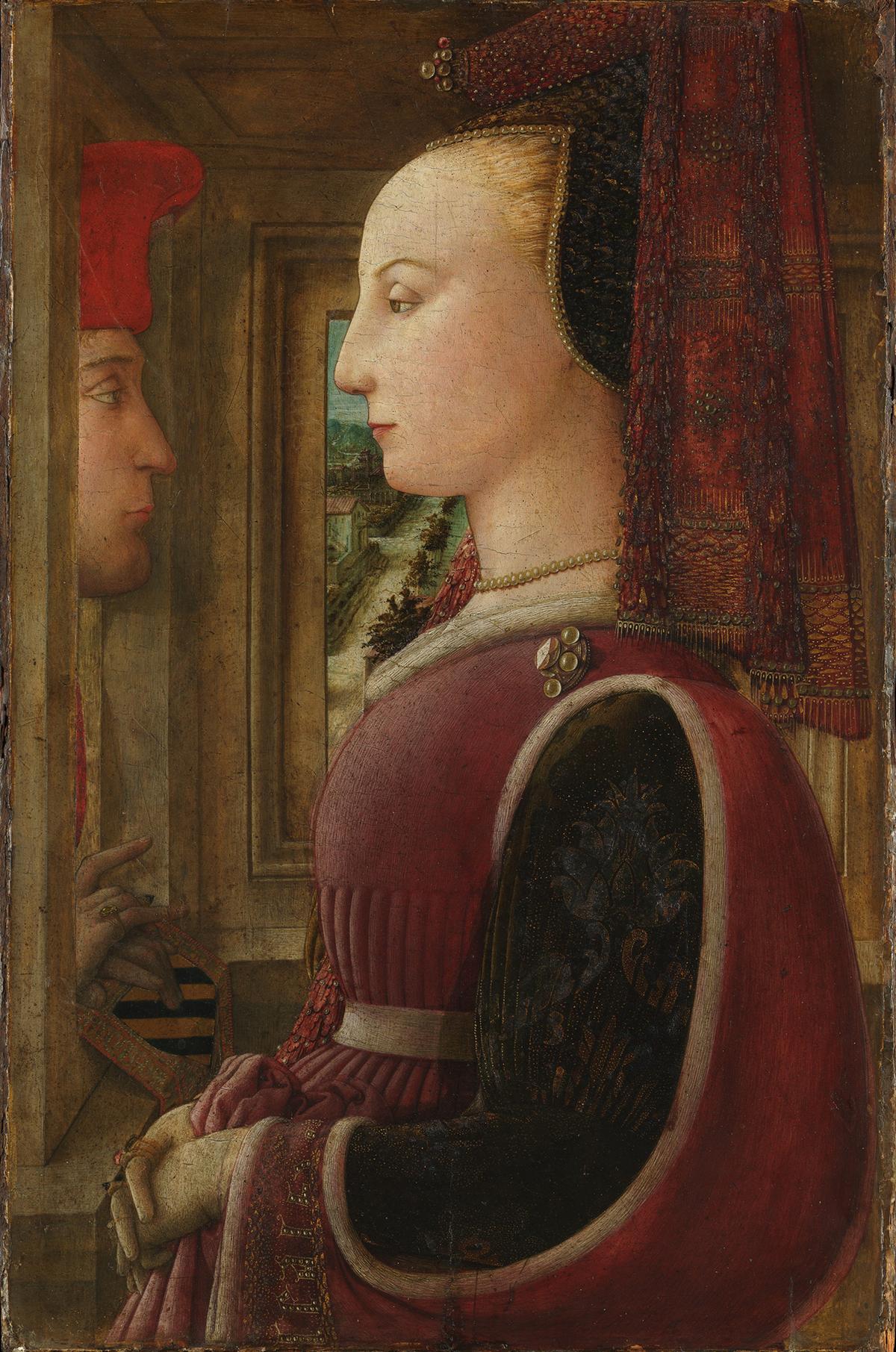 "Portrait of a Woman With a Man at a Casement," circa 1440, by Fra Filippo Lippi. Tempera on wood; 25 1/4 inches by 16 1/2 inches. The Metropolitan Museum of Art, New York City. (Public Domain)