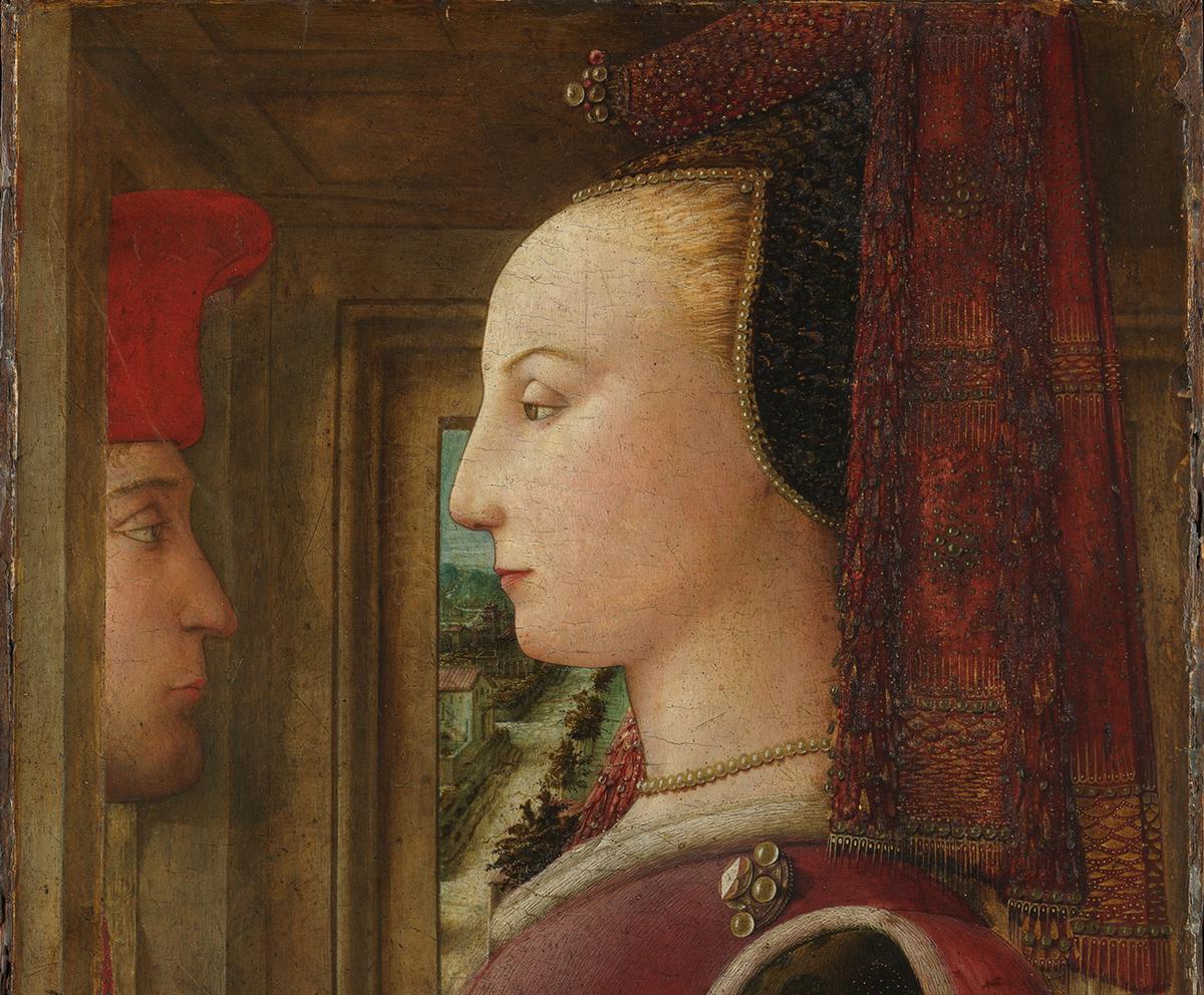 A detail of "Portrait of a Woman With a Man at a Casement," circa 1440, by Fra Filippo Lippi. (Public Domain)