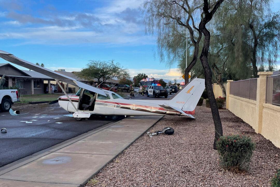 No One Hurt When Small Plane Makes Crash Landing on Residential Street in Suburban Phoenix