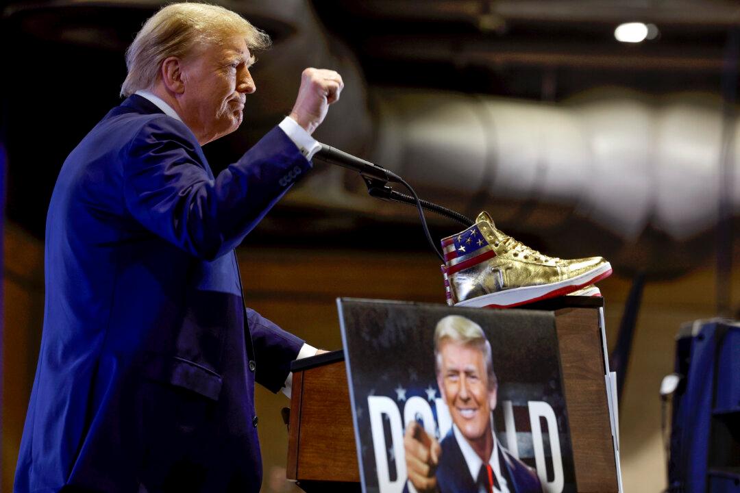 Trump Makes Surprise Appearance to Launch Sneaker Line