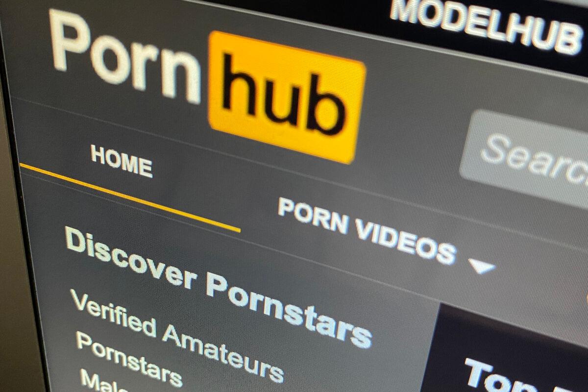 The Pornhub website is shown on a computer screen in Toronto on Dec. 16, 2020. (The Canadian Press)