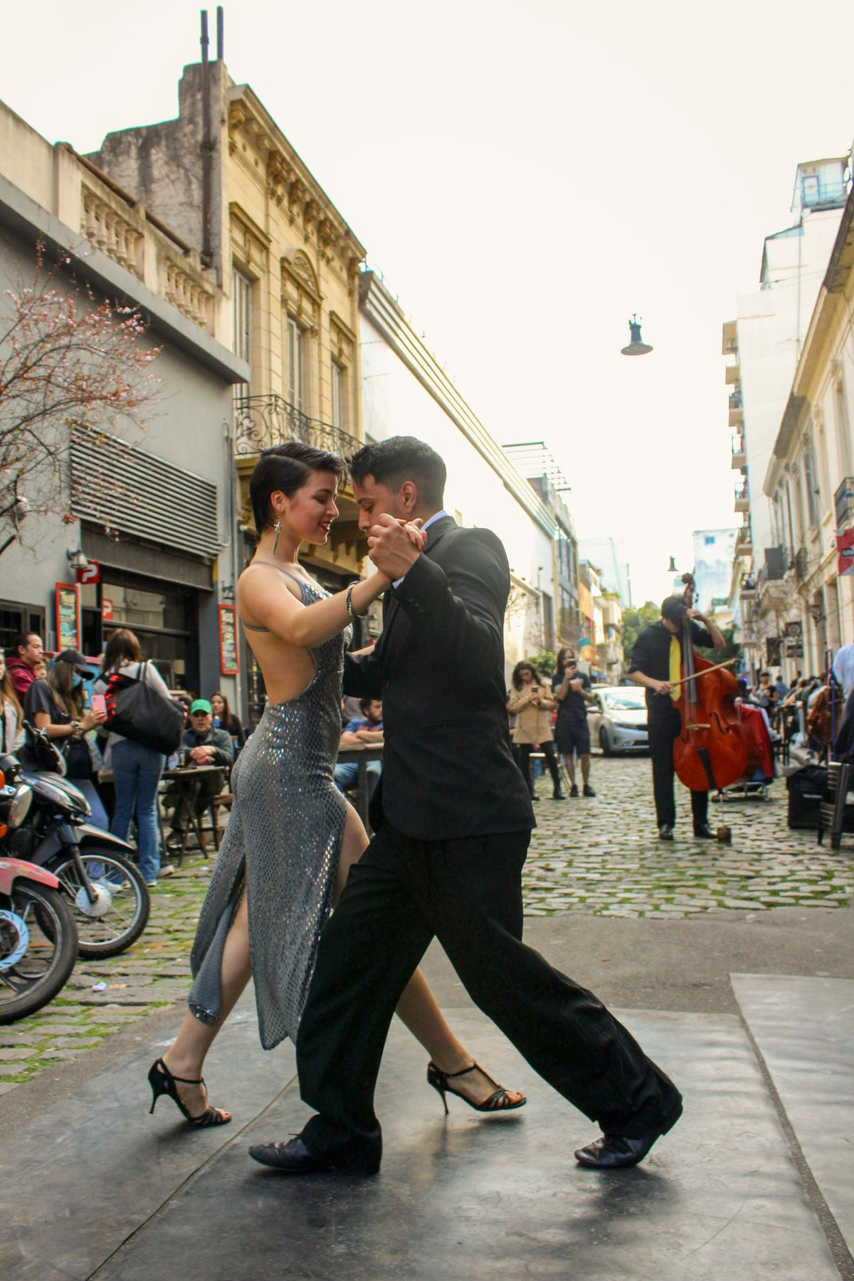 Tango performers in Buenos Aires often teach dance lessons to beginners. (Sol Pinto/Pexels)