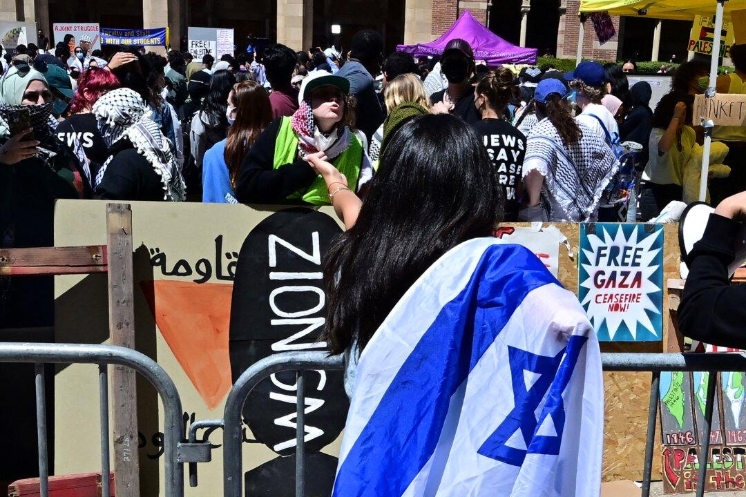 Dueling Pro-Palestine, Pro-Israel Protests Get Heated at UCLA